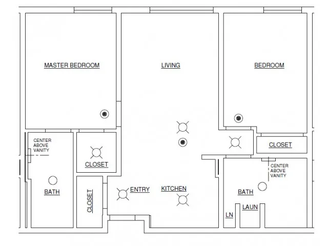 Two Bedroom A floor plan